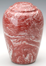 Load image into Gallery viewer, Large Grecian Marble Rose Adult Cremation Urn, 190 Cubic Inches. TSA Approved