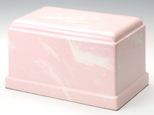 Load image into Gallery viewer, Olympus Cultured Marble Pink Adult Cremation Urn, 275 Cubic Inches TSA Approved