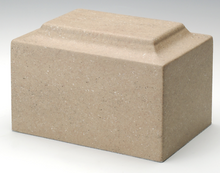 Load image into Gallery viewer, Keepsake Stone Tone Catalina Funeral Cremation Urn, 5 Cubic Inches, TSA Approved