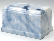 Load image into Gallery viewer, Olympus Onyx Sapphire Adult Funeral Cremation Urn, 275 Cubic Inches TSA Approved