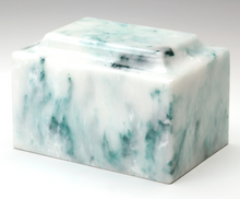 Load image into Gallery viewer, Oversize Classic Onyx Teal Adult Cremation Urn, 325 Cubic Inches, TSA Approved