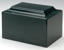 Load image into Gallery viewer, Small/Keepsake Granite Green Funeral Cremation Urn, 5 Cubic Inches, TSA Approved