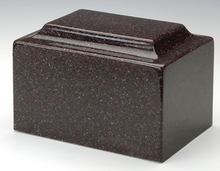 Load image into Gallery viewer, Classic Vintage Red Granite Adult Cremation Urn, 210 Cubic Inches, TSA Approved
