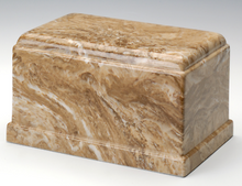 Load image into Gallery viewer, Olympus Cultured Marble Syrocco Adult Cremation Urn, 275 Cubic Inch TSA Approved