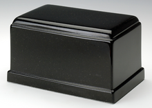 Load image into Gallery viewer, Olympus Black Granite Adult Funeral Cremation Urn, 275 Cubic Inches TSA Approved