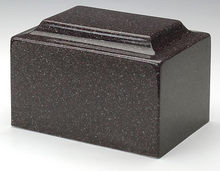 Load image into Gallery viewer, Classic Granite Dark Red 50 Cubic Inches Cremation Urn For Ashes, TSA Approved