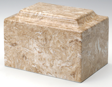 Load image into Gallery viewer, Marble Syrocco Infant/Child/Pet Funeral Cremation Urn 50 Cubic Inch TSA Approved