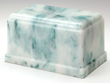Load image into Gallery viewer, Olympus Onyx Teal Adult Funeral Cremation Urn, 275 Cubic Inches TSA Approved