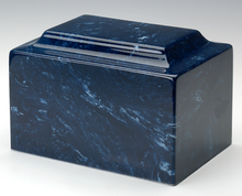 Load image into Gallery viewer, Classic Marble Navy Adult Funeral Cremation Urn, 325 Cubic Inches TSA Approved