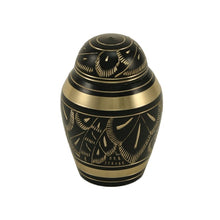 Load image into Gallery viewer, Solid Brass Radiance 6 KEEPSAKE SET of Cremation Urns 5 Cubic Inches each