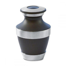 Load image into Gallery viewer, Small/Keepsake 4 Cubic Inches Artisanal Brass Funeral Cremation Urn for Ashes