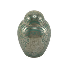 Load image into Gallery viewer, Teddy Bear Blue Petite Cremation Urn, 20 Cubic Inches