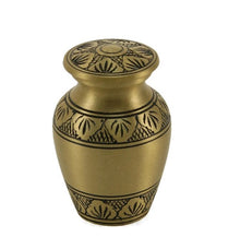 Load image into Gallery viewer, Brass 6 Keepsake Set,Athena Bronze Funeral Cremation Ash Urns,5 Cubic Inches Ea.