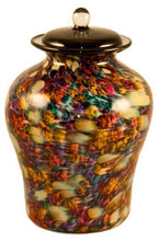 Load image into Gallery viewer, Large/Adult 220 Cubic Inch Palermo Desert Funeral Glass Cremation Urn for Ashes