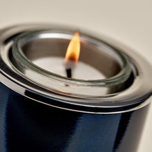 Load image into Gallery viewer, Small/Keepsake Aluminum Blue Memory Light Cremation Urn, 20 cubic inches