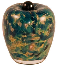 Load image into Gallery viewer, Small/Keepsake 3 Cubic In Florence Nuvole Glass Funeral Cremation Urn for Ashes