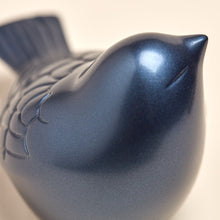 Load image into Gallery viewer, New, Solid Brass Frost Blue Songbird Keepsake Funeral Cremation Urn for ashes