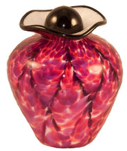 Load image into Gallery viewer, 100 Cubic Inch Rome Rose Funeral Glass Cremation Urn for Ashes
