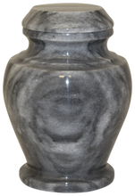 Load image into Gallery viewer, Small/Keepsake 15 Cubic Inch Carpel Cashmere Gray Cremation Urn for Ashes