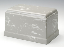 Load image into Gallery viewer, Olympus Gray Marble 275 Cubic Inch Adult Cremation Urn For Ashes, TSA Approved