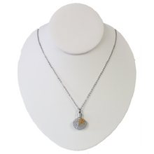 Load image into Gallery viewer, Stainless Steel Beach Life Cremation Urn Pendant for Ashes w/20-inch Necklace
