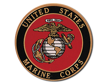 Load image into Gallery viewer, Large 223 Cubic Inch Marine Corps Cultured Granite Cremation Urn for Ashes