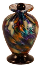 Load image into Gallery viewer, Small/Keepsake 3 Cubic Inch Venice Desert Funeral Glass Cremation Urn for Ashes