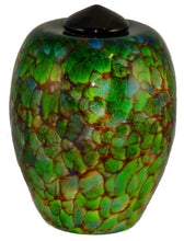 Load image into Gallery viewer, XL/Companion 400 Cubic In Florence Forest Funeral Glass Cremation Urn for Ashes