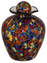 Load image into Gallery viewer, XL/Companion 400 Cubic Inch Rome Desert Funeral Glass Cremation Urn for Ashes