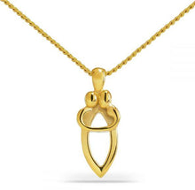 Load image into Gallery viewer, Small/Keepsake Gold Plated Beloved Hearts Pendant Funeral Cremation Urn for Ashes