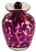 Load image into Gallery viewer, Small/Keepsake 3 Cubic Inch Rome Rose Funeral Glass Cremation Urn for Ashes