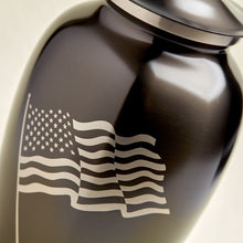 Load image into Gallery viewer, At Peace Memorials Classic Flag Slate Large/Adult Cremation Urn