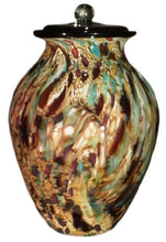 Load image into Gallery viewer, XL/Companion 400 Cubic In Naples Cirrus Funeral Glass Cremation Urn for Ashes
