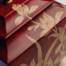 Load image into Gallery viewer, Orchid Burgundy Resin Adult 200 Cubic Inch Funeral Cremation Urn for Ashes