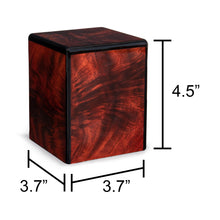 Load image into Gallery viewer, Bordeaux Infant/Child/Pet 30 Cubic Inch Wood Box Cremation Urn for Ashes