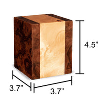 Load image into Gallery viewer, Labarde 30 Cubic Inches Small/Keepsake Wood Box Funeral Cremation Urn for Ashes