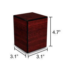 Load image into Gallery viewer, Society Cherry 48 Cubic Inches Small/Keepsake Wood Box Cremation Urn for Ashes