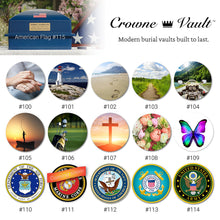 Load image into Gallery viewer, Crowne Vault Extra-Large Granite Colored Polymer Double Funeral Cremation Urn Burial Vault