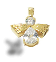 Load image into Gallery viewer, Angel of High 24k Gold Plated Sterling Silver Cremation Urn Pendant w/Chain