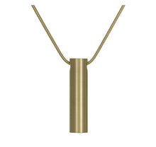 Load image into Gallery viewer, Stainless Steel Bronze Cylinder and Chain Funeral Cremation Urn for Ashes