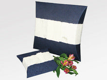 Load image into Gallery viewer, Navy Biodegradable Journey EarthUrn, Hand Crafted Adult Funeral Cremation Urn