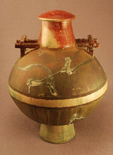 Load image into Gallery viewer, RAKU Unique Ceramic Individual Adult Funeral Cremation Urn #A004