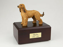 Load image into Gallery viewer, Afghan Hound Dog Pet Funeral Cremation Urn Available 3 Different Colors 4 Sizes