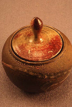 Load image into Gallery viewer, RAKU Unique Ceramic Companion Small/ Keepsake Funeral Cremation Urn #I009