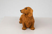 Load image into Gallery viewer, Brown Dachshund Pet Funeral Cremation Urn Avail in 3 Different Colors & 4 Sizes