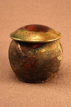 Load image into Gallery viewer, RAKU Unique Ceramic Companion Small/ Keepsake Funeral Cremation Urn #K001