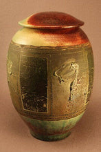 Load image into Gallery viewer, RAKU Unique Ceramic Individual Adult Funeral Cremation Urn #A007