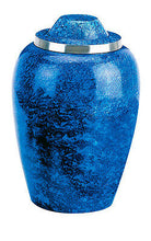 Load image into Gallery viewer, Cobalt Blue Alloy Adult Funeral Cremation Urn W. Pouch, Other Sizes Available