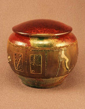 Load image into Gallery viewer, RAKU Unique Ceramic Pet Funeral Cremation Urn #P004