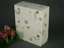 Load image into Gallery viewer, Biodegradable Eco-Friendly Adult Funeral Cremation Urn w. Floral Finish